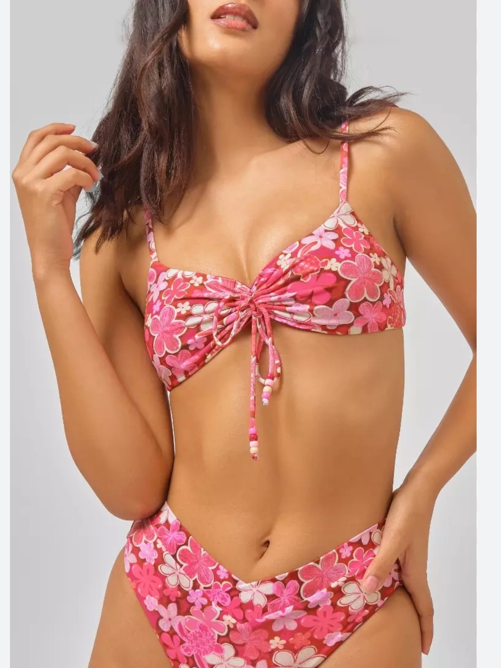 Blackbough Sofia Scrunch Surfer Girl ‘94 Bikini Top & Matching Bottoms Set XS